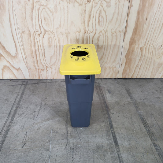 Multi sort 60L Bin Grey Base & Lid (Yellow & Red)